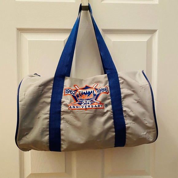VTG NY METS BASEBALL 1962-1986 25th Anniversary Royal Crown RC Duffel Bag - Picture 1 of 6